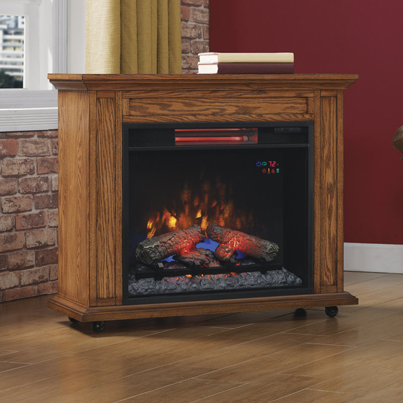 Twin Star Home duraflame® Rolling Mantel Electric Fireplace & Reviews